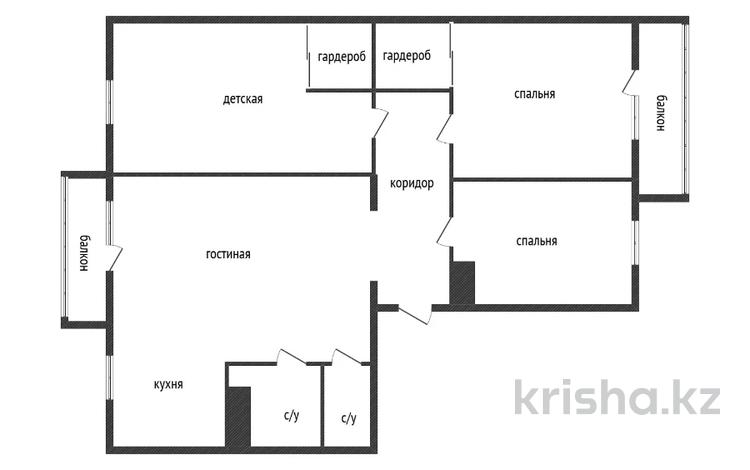 3-бөлмелі пәтер · 91.7 м² · 10/10 қабат, Есенберлина 46, бағасы: 29.9 млн ₸ в Усть-Каменогорске — фото 3