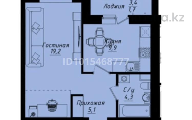 1-комнатная квартира · 40.2 м² · 7/12 этаж, Пересечение ул Казыбек Би и Е75,Е77 (рядом с пересечением улиц Туран и Улы дала) 1 за 23.5 млн ₸ в Астане, Нура р-н — фото 4