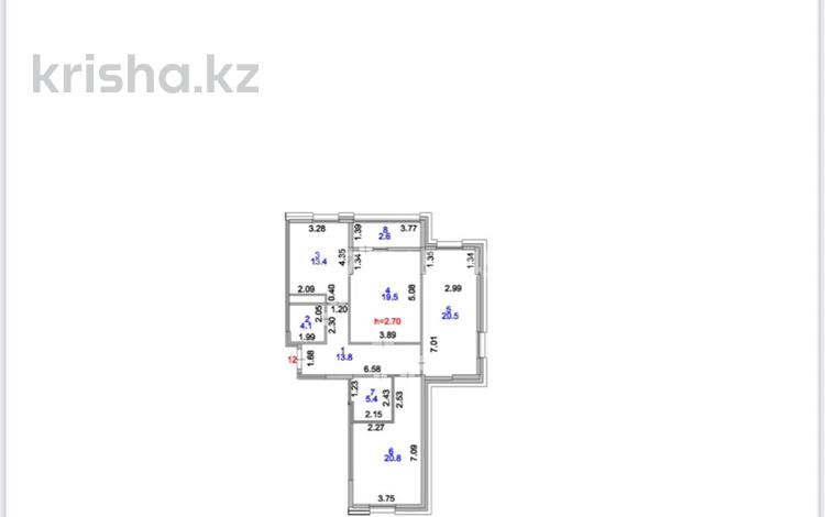 3-комнатная квартира · 100 м² · 4/9 этаж, Косшыгулулы 15 за 38.5 млн 〒 в Астане, Сарыарка р-н — фото 2