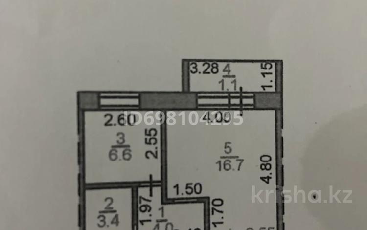 1-бөлмелі пәтер, 31.8 м², 4/6 қабат, Мауленова 33/7 — За налоговой, бағасы: 14 млн 〒 в Костанае — фото 2