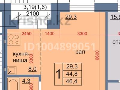 1-комнатная квартира · 49 м² · 3/5 этаж, Пер. Володарского М.М. 14 за 22 млн 〒 в Петропавловске