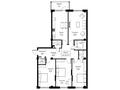 4-бөлмелі пәтер · 135.8 м², Микрорайон Акжайык, участок 1988А, бағасы: ~ 62.5 млн ₸ в Шымкенте, Абайский р-н — фото 3