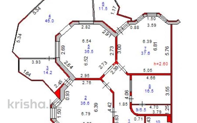 4-комнатная квартира · 233.6 м² · 2/6 этаж, 5-й микрорайон, Арыстанбекова 10б за 70.5 млн ₸ в Костанае — фото 3