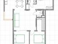 3-комнатная квартира · 75.3 м² · 4/6 этаж, Илтипат 49 за 50 млн ₸ в Алматы, Наурызбайский р-н — фото 2