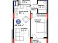 2-бөлмелі пәтер · 48.48 м² · 14/14 қабат, Е 915 13, бағасы: 25 млн ₸ в Астане, Есильский р-н