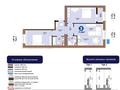 3-бөлмелі пәтер · 71.15 м² · 12/12 қабат, Туран 83/1, бағасы: 33 млн ₸ в Астане, Нура р-н