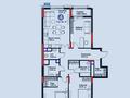 4-бөлмелі пәтер · 114.16 м² · 5/12 қабат, Турар Рыскулов 18, бағасы: 81 млн ₸ в Астане, Есильский р-н — фото 2
