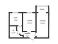 2-бөлмелі пәтер · 54 м² · 5/9 қабат, мкр 11, бағасы: 16.5 млн ₸ в Актобе — фото 8