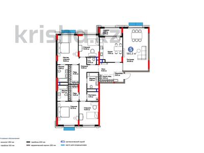 5-комнатная квартира, 180.3 м², Бухар жырау 26 — -4% скидка за наличный расчет за ~ 141.9 млн 〒 в Астане, Есильский р-н