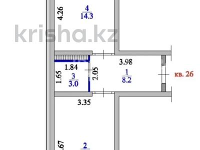 1-бөлмелі пәтер · 46.2 м² · 5/8 қабат, Жапсарбаева 68 — Кенжехан-3, бағасы: 26.7 млн ₸ в Алматы, Алатауский р-н