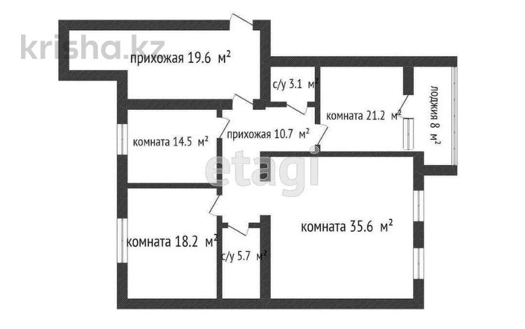 3-бөлмелі пәтер · 132.6 м² · 7/10 қабат, мкр. Алтын орда, бағасы: 40 млн ₸ в Актобе — фото 2
