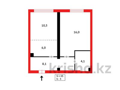 Пәтерлер в Астане: 2-бөлмелі пәтер · 44.7 м² · 9/9 қабат, Култегин — ул. Сыганак, бағасы: 25.5 млн 〒 2-бөлмелі пәтер · 44.7 м² · 9/9 қабат, Култегин — ул. Сыганак, бағасы: 25.5 млн 〒 в Астане, Нура р-н
