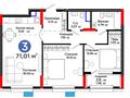 3-комнатная квартира · 71.01 м², Е-321 6/2 за ~ 34.1 млн 〒 в Астане, Есильский р-н — фото 3