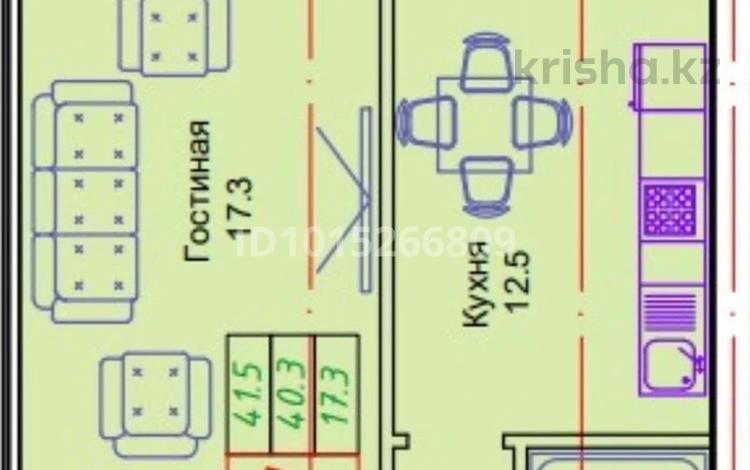 1-комнатная квартира · 41.5 м² · 12/12 этаж, Жубан Молдагалиев 1 за ~ 15.8 млн ₸ в Астане, Есильский р-н — фото 4