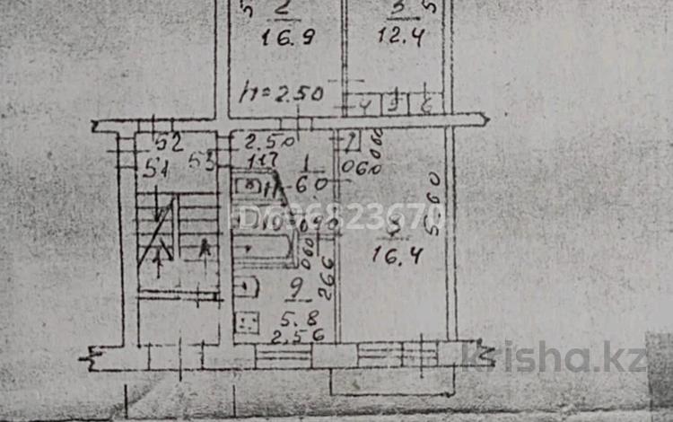 3-бөлмелі пәтер, 62.3 м², 1/5 қабат, 50 лет октября 27 — Ленина 50 лет октября, бағасы: 13 млн 〒 в Рудном — фото 2