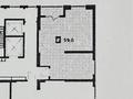 2-бөлмелі пәтер · 60 м² · 6/12 қабат, Ақкент ш/а., Шарипа Омарова 140 — Фаризы Онгарсыновой, бағасы: 29.5 млн ₸ в Алматы, Алатауский р-н