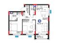 3-бөлмелі пәтер · 70.72 м², ул. Е 117, 55, бағасы: ~ 43.9 млн ₸ в Астане, Есильский р-н — фото 3