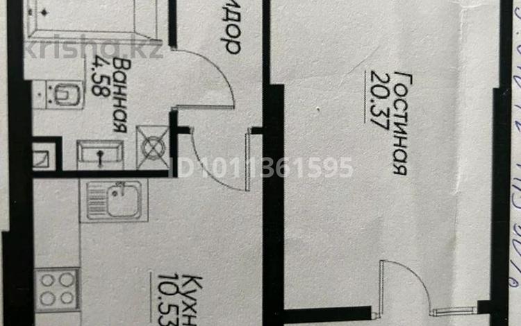 1-бөлмелі пәтер · 44 м² · 1/9 қабат, Навои 58/4, бағасы: 41.5 млн ₸ в Алматы, Ауэзовский р-н — фото 2