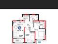 3-комнатная квартира · 74.24 м² · 9/9 этаж, ул. Байдибек би 113 за 47 млн ₸ в Шымкенте, Абайский р-н — фото 3
