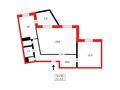 2-комнатная квартира · 54.7 м² · 9/9 этаж, мкр Юго-Восток, Мкр Юго-Восток пр. Шахтеров — Католический костел за 16 млн ₸ в Караганде, Казыбек би р-н — фото 8