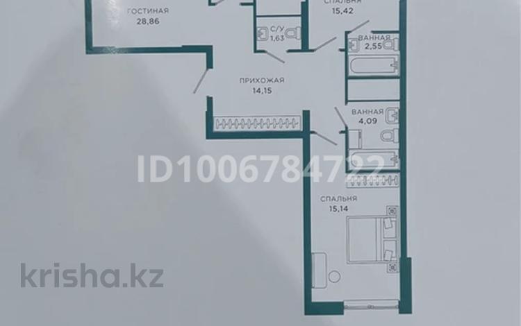 3-бөлмелі пәтер · 99.49 м² · 11/21 қабат, Достык 8/2, бағасы: 95 млн ₸ в Астане, Есильский р-н — фото 2