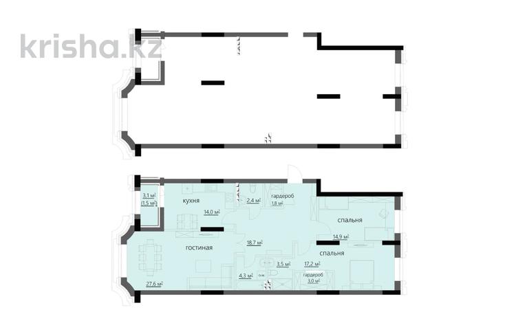 3-бөлмелі пәтер · 113.6 м², мкр Новый Город, ​Улица Комиссарова 27, бағасы: ~ 76.1 млн ₸ в Караганде, Казыбек би р-н — фото 2