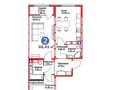 2-бөлмелі пәтер · 66.45 м² · 2/9 қабат, Е 509 9, бағасы: 42 млн ₸ в Астане, Есильский р-н — фото 17
