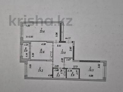 3-комнатная квартира · 89.1 м² · 4/14 этаж, Азмет Байтурсынова 28/1 за 56 млн ₸ в Астане, Сарайшык р-н