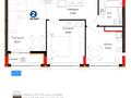 2-бөлмелі пәтер · 57 м² · 8/9 қабат, Кенесары — Цена, бағасы: 37.5 млн ₸ в Астане, р-н Байконур