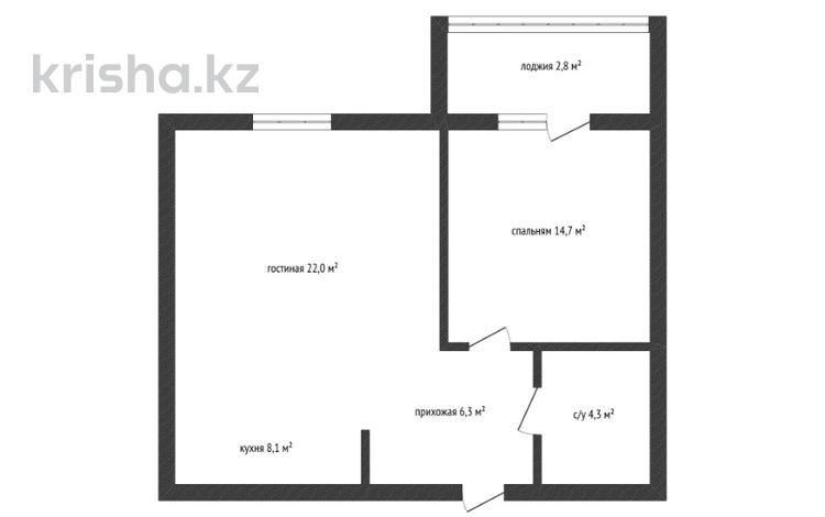 2-комнатная квартира · 58.2 м² · 4/10 этаж, жумабаев 13/1 за 23 млн ₸ в Кокшетау — фото 2