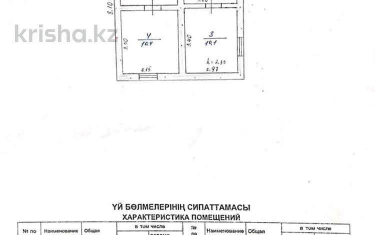 Саяжай · 3 бөлме · 50 м² · 9.8 сот., Четвертая линия 64, бағасы: 15 млн ₸ в Талгаре — фото 2