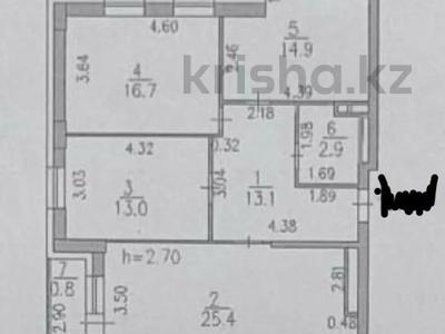 3-комнатная квартира · 90 м² · 23/25 этаж, Акмешит 17/1 за 50.4 млн ₸ в Астане, Есильский р-н
