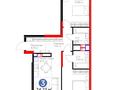 3-комнатная квартира · 74.26 м² · 14/15 этаж, Турар Рыскулов 33В за 51 млн 〒 в Шымкенте