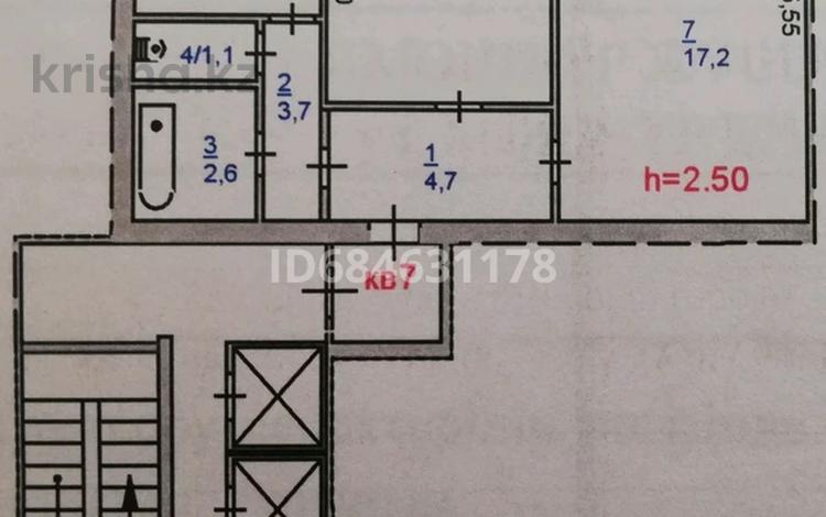 2-комнатная квартира, 52.6 м², 2/12 этаж, Машхур Жусупа 58а за 13.5 млн 〒 в Экибастузе — фото 2