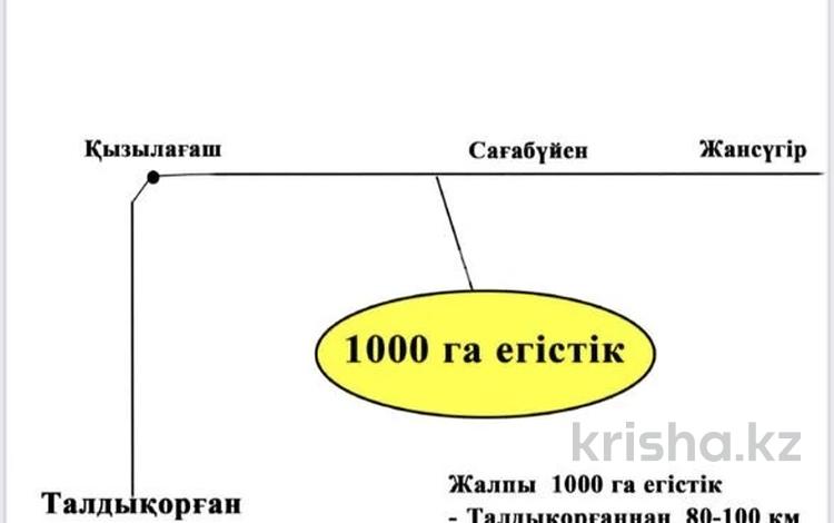 Участок · 1000 га, Жандосова за 100 млн ₸ в  — фото 2