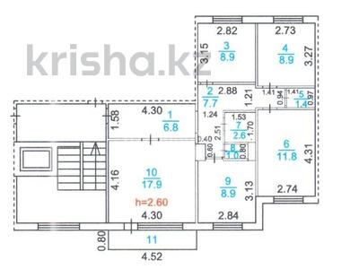 4-комнатная квартира · 77 м² · 9/9 этаж, Майкудук, Карла Маркса 5 за 17 млн 〒 в Караганде, Алихана Бокейханова р-н