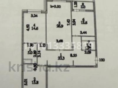 3-бөлмелі пәтер · 102.3 м² · 7/16 қабат, Ракымжан Кошкарбаев 54, бағасы: 55.3 млн ₸ в Астане, Сарайшык р-н