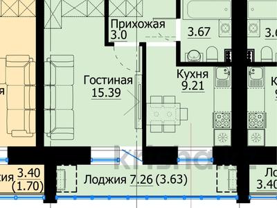 1-комнатная квартира · 35 м² · 2/9 этаж, Ауэзова 189/16 за 10 млн 〒 в Кокшетау