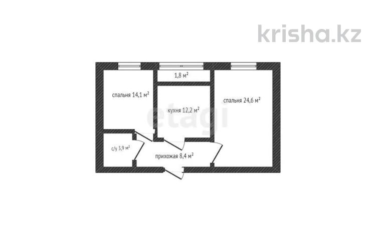 2-комнатная квартира · 65 м² · 8/9 этаж, Абылхаир хана 65 за 36.5 млн 〒 в Атырау — фото 24