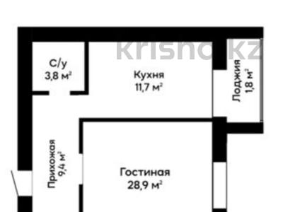 2-бөлмелі пәтер · 51.3 м² · 9/9 қабат, Юго-Восток ш/а., Таттимбета 41, бағасы: 18.9 млн ₸ в Караганде, Казыбек би р-н