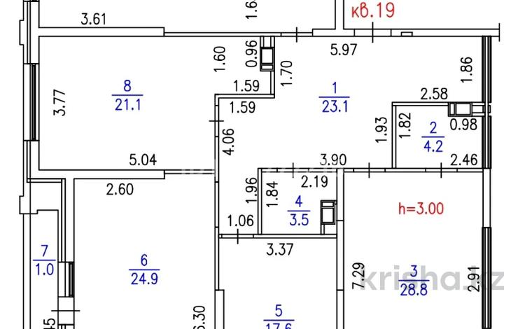 4-комнатная квартира · 158 м² · 6/12 этаж, Радостовца 359 — МЕГА на Розыбакиева за 350 млн ₸ в Алматы, Бостандыкский р-н — фото 27