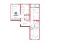 3-комнатная квартира · 80.83 м², Казыбек би 23 за ~ 49.1 млн ₸ в Астане, Нура р-н — фото 3