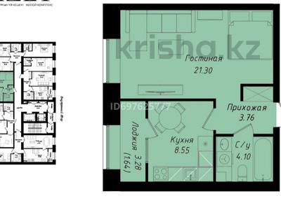 1-комнатная квартира, 40 м², 7/12 этаж, Бухар жырау, 29​ — Мәнгілік ел триумфальная арка Альфарабий новый мост за ~ 22.5 млн 〒 в Астане, Есильский р-н