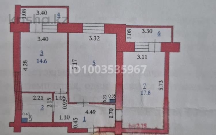 2-бөлмелі пәтер · 65.1 м² · 5/9 қабат, мкр. Алтын орда 1Г/2 — Тауельсиздик и шокая, бағасы: 24.5 млн ₸ в Актобе — фото 2