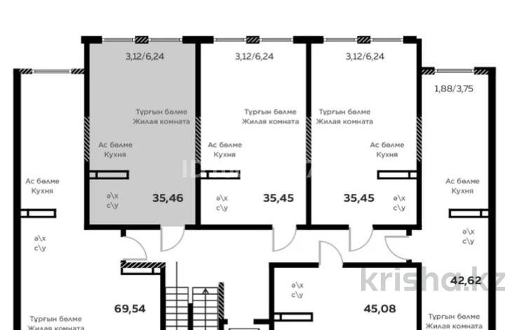 1-бөлмелі пәтер · 35.5 м² · 7/9 қабат, мкр Шугыла, Мкрн Шугыла 340/5, бағасы: 19 млн ₸ в Алматы, Наурызбайский р-н — фото 2