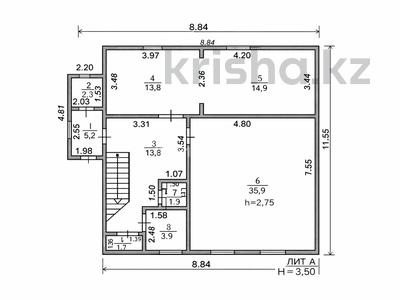 Отдельный дом · 6 комнат · 200 м² · 6 сот., мкр Ожет, Тауасарова 19 за 210 млн 〒 в Алматы, Алатауский р-н