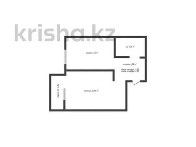 1-комнатная квартира, 39.39 м², 6/9 этаж, Уральская 45А/1 за 12.5 млн 〒 в Костанае