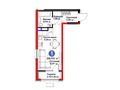1-комнатная квартира · 28.38 м², Бауыржана Момышулы 11/14а за ~ 23.8 млн 〒 в Алматы, Алатауский р-н — фото 3
