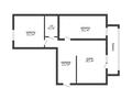 3-комнатная квартира · 76 м² · 4/4 этаж, Северо-Западный Квартал 45а 2 за 36 млн ₸ в Костанае — фото 20