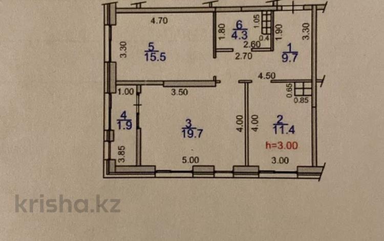 2-бөлмелі пәтер · 68 м² · 6/9 қабат, Навои 58/4, бағасы: 54.5 млн ₸ в Алматы, Ауэзовский р-н — фото 2